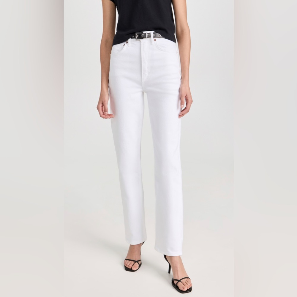 AGOLDE High Rise Stove Pipe Jeans